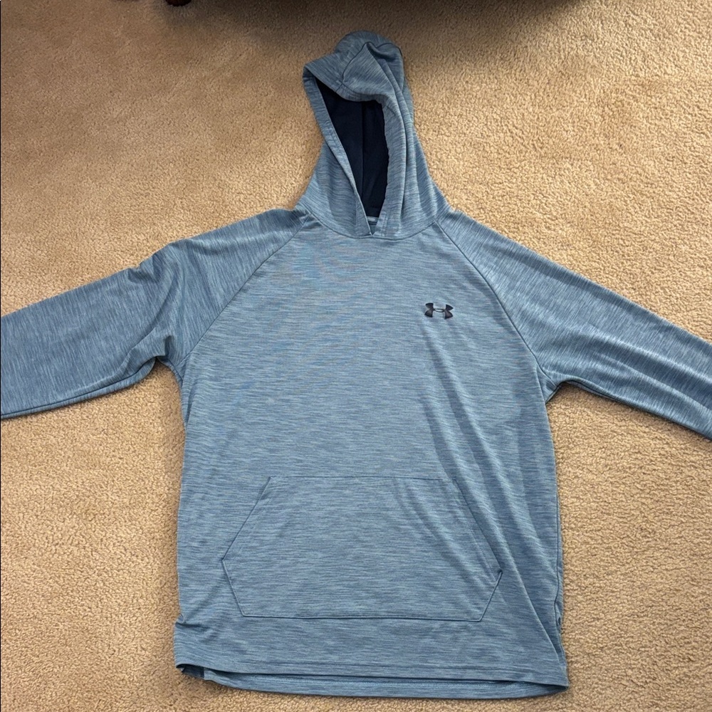 Under Armour Blue Heather HeatGear lightweight Hoodie
